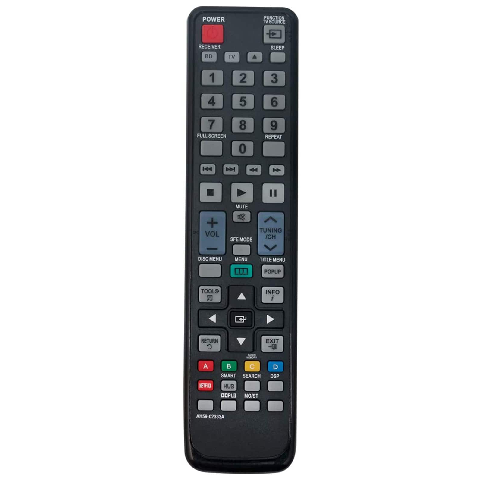 VINABTY - New AH59-02333A Replaced Remote Fits for Samsung Blu-ray Home Theater HT-D5130 HT-D5300 HT-D4500 HT-D5100 HTD5130 - Black