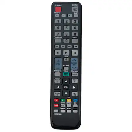 POWER RECEIVER BD TV FUNCTION TV SOURCE TV SLEEP A 1 2 3 4 5 6 7 FULL SCREEN 8 0 9 REPEAT 4
I MUTE + VOL TUNING ICH SFE MODE DISC MENU MENU TITLE MENU POPUP TOOLS F INFO
RETURN C EXIT - JUMPER - A NETFLIX C SMART SEARCH HUB DOPPLER MO/ST DSP AHSO -02333A