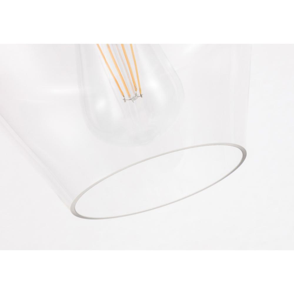Left. Living District - Gene 1 light Brass and Clear glass Flush mount - Brass And Clear Glass.