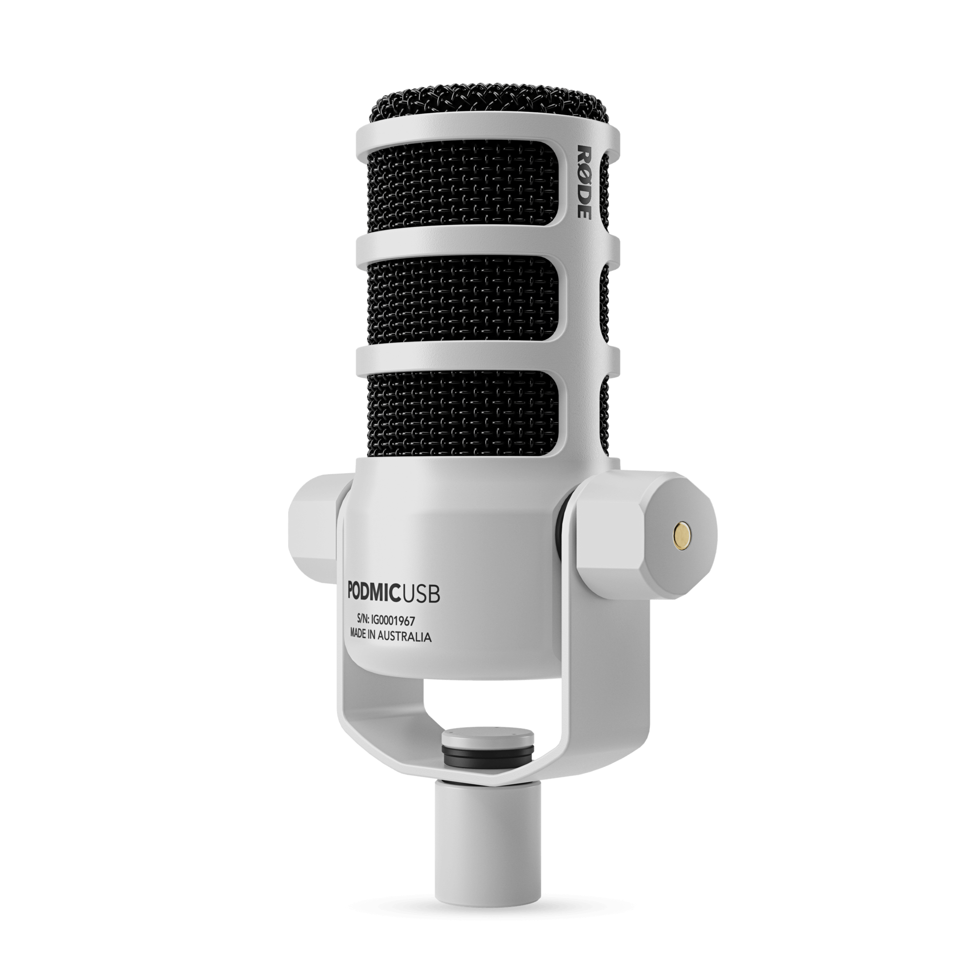 RODE PODMICUSB  
S/N: IG0001967  
MADE IN AUSTRALIA