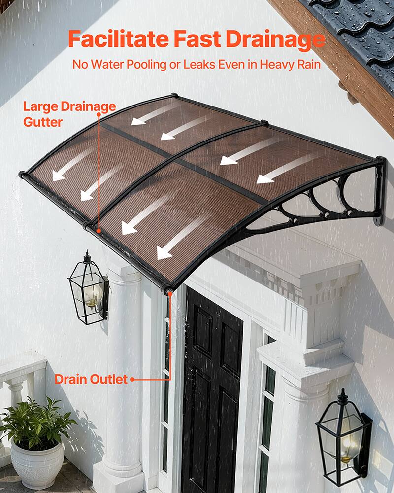 Facilitate Fast Drainage  
No Water Pooling or Leaks Even in Heavy Rain  

Large Drainage Gutter  

Drain Outlet