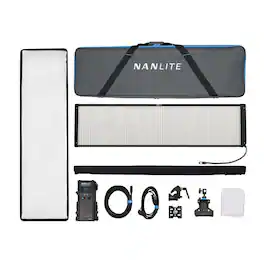 NANLITE - PavoSlim 240CL 4x1 240W RGBWW LED Panel Light with CRMX