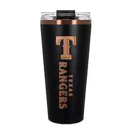 Great American Products - Texas Rangers 30oz. Big Slim Tumbler - Black