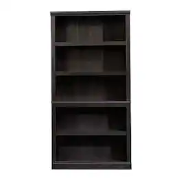 Sauder - Select 70"H 5-Shelf Bookcase, Estate (414235) - Black
