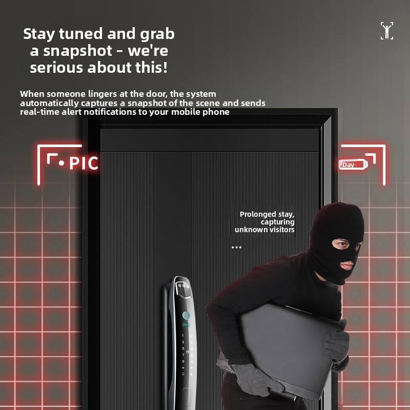 Stay tuned and grab a snapshot – we're serious about this!

When someone lingers at the door, the system automatically captures a snapshot of the scene and sends real-time alert notifications to your mobile phone.

PIC

Prolonged stay, capturing unknown visitors