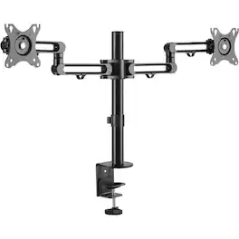 Eaton Tripp Lite Series Dual-Monitor Flex-Arm Desktop Clamp for 13" to 27" Displays - 2 Display(s) Supported - 13" to - Black