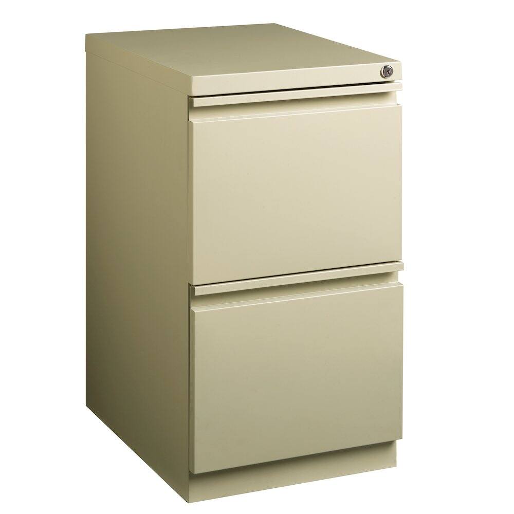 Alt View 10. Hirsh - Hirsh 20" Deep Mobile Pedestal File Cabinet 2 Drawer File-File, Putty - Clear.
