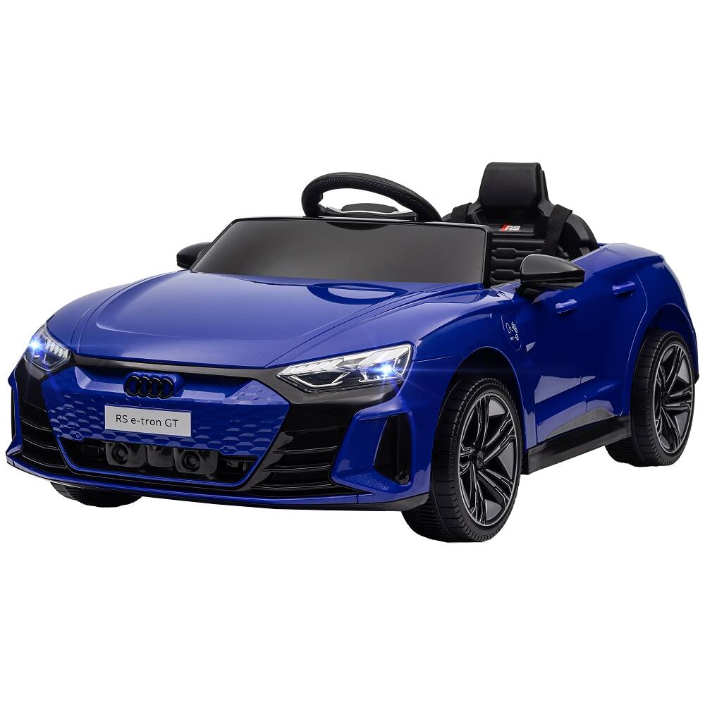 Alt View 6. Ropilly - Ropilly 12v licensed audi rs e-tron gt kids electric car with remote control, 3.1 MPH, Dark Blue.
