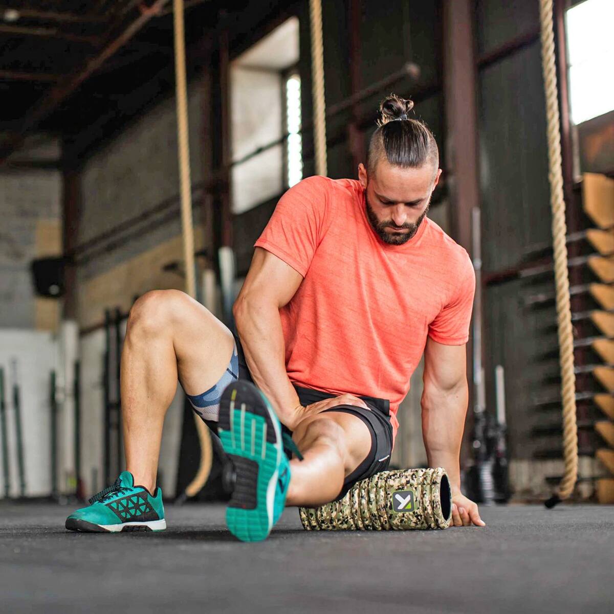 Alt View 2. TriggerPoint - TadgerPoint GRID 1.0 Foam Massage Roller - Camouflage - Camouflage.