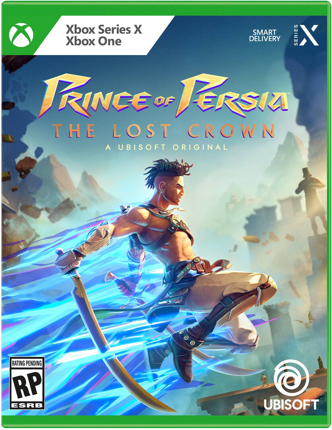 Xbox Series X Xbox One, SMART DELIVERY, SERIES X, PRINCE OF PERSIA THE LOST CROWN, A UBISOFT ORIGINAL, RATING PENDING RP ESRB, UBISOFT - T (Teen 13+)