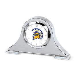 Jardine - San Jose State Spartans Primary Team Logo Napoleon Desk Clock - Silver