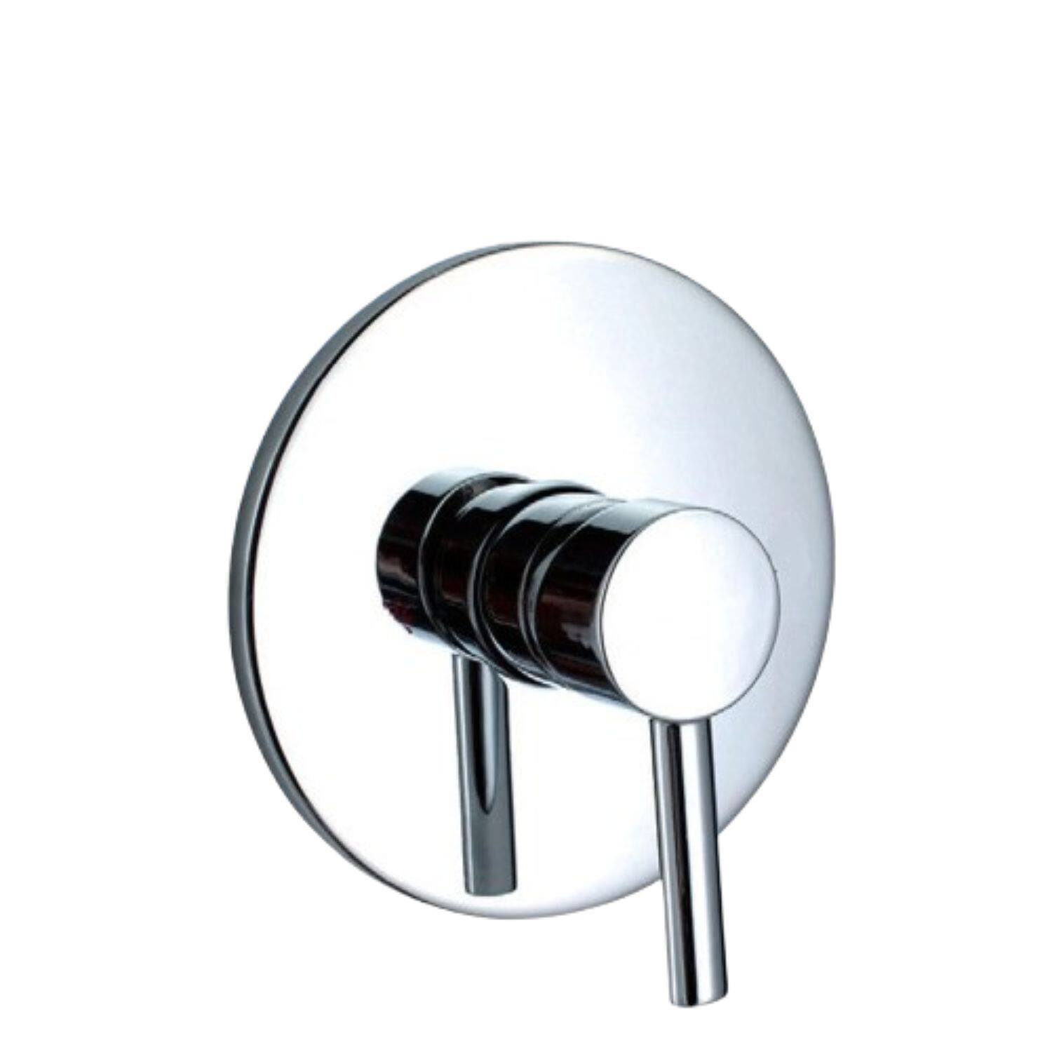 Front. Home Collection - Brass Shower Control Valve – Wall Mounted 1/2" Shower Mixer Faucet - Chrome.