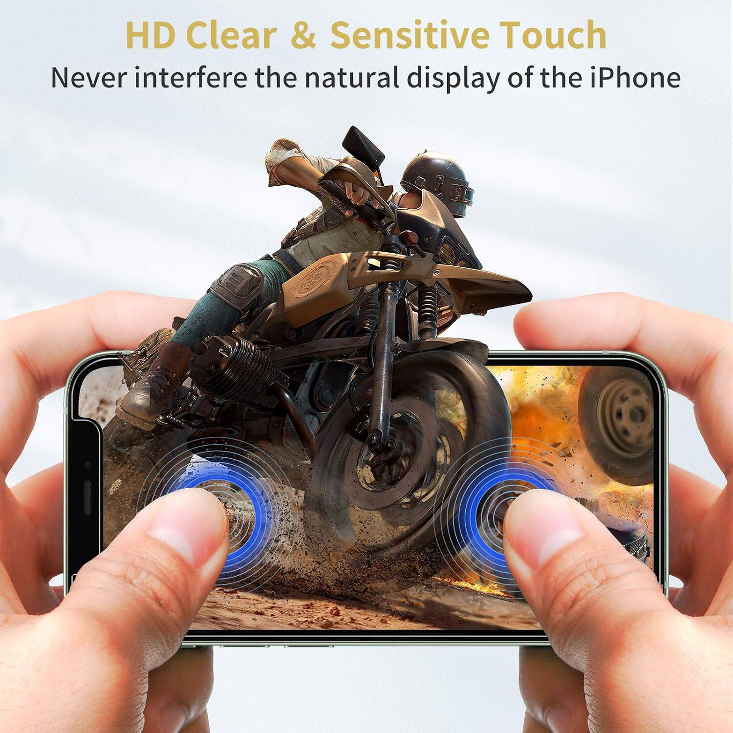 HD Clear & Sensitive Touch  
Never interfere the natural display of the iPhone