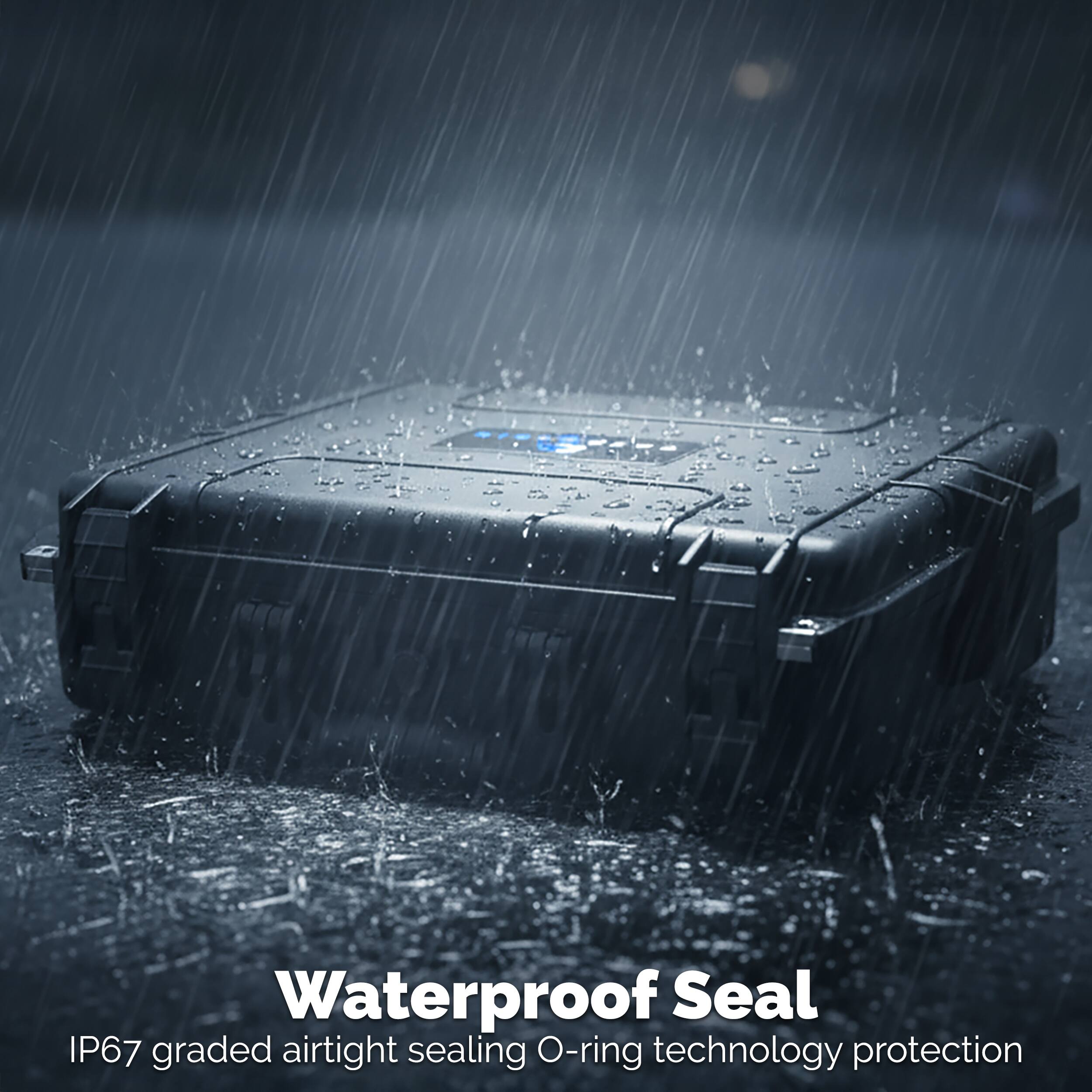CASEMATIX Waterproof Hard Case for 15.6 17.3