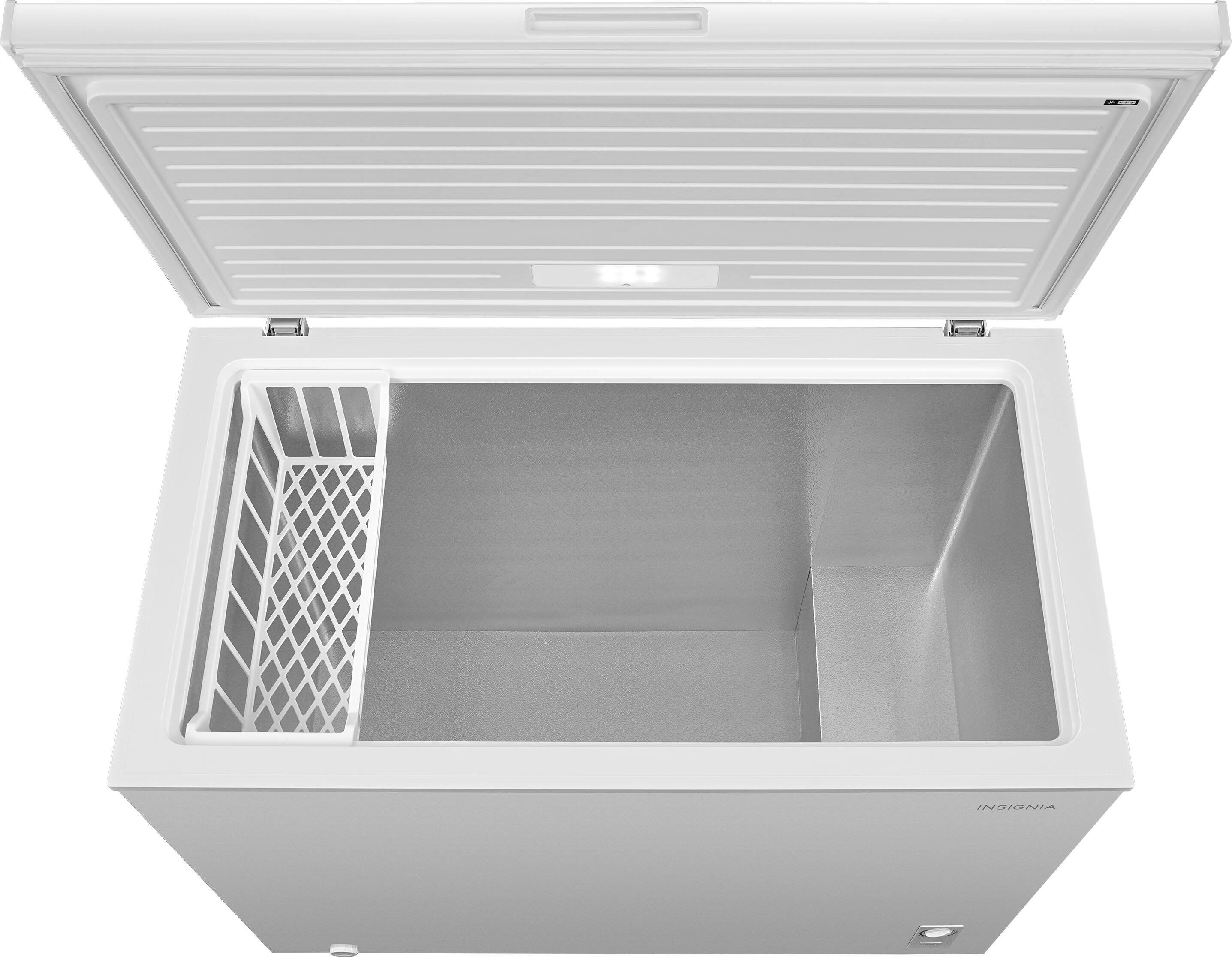 Alt View 5. Insignia™ - 10.4 Cu. Ft. Garage-Ready Chest Freezer - White.