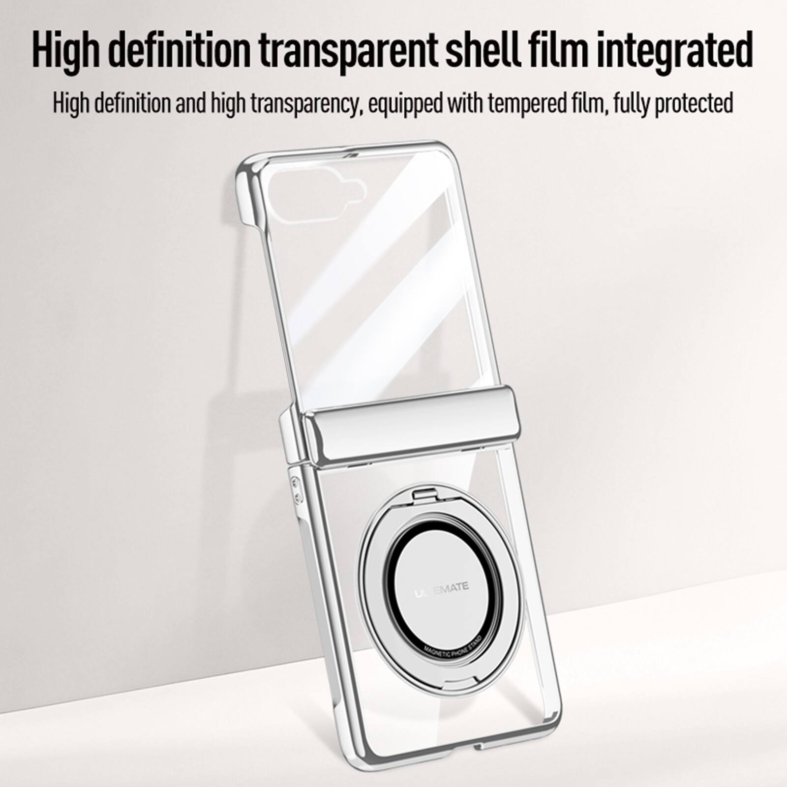 High definition transparent shell film integrated  
High definition and high transparency, equipped with tempered film, fully protected