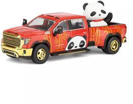 PopMarket - 1:64 Sierra 3500HD Dually Denali2025 Bejing Hobby Expo Trade Show Exclusive Die-Cast Car (Red) - COLLECTIBLES - Multicolor