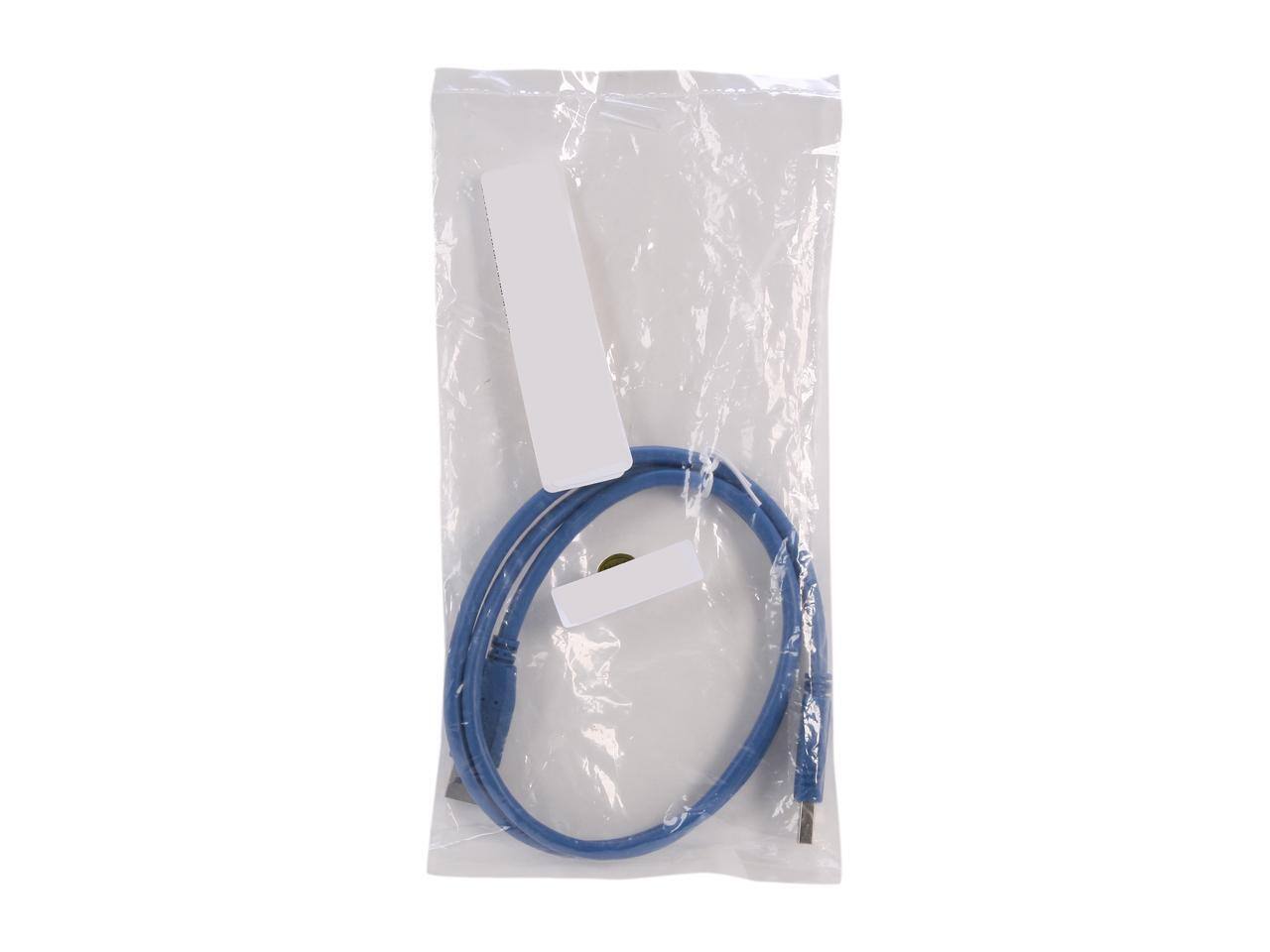 Alt View 2. Nippon Labs - Nippon Labs USB3-3MM Blue USB 3.0 A Male to A Male Cable.