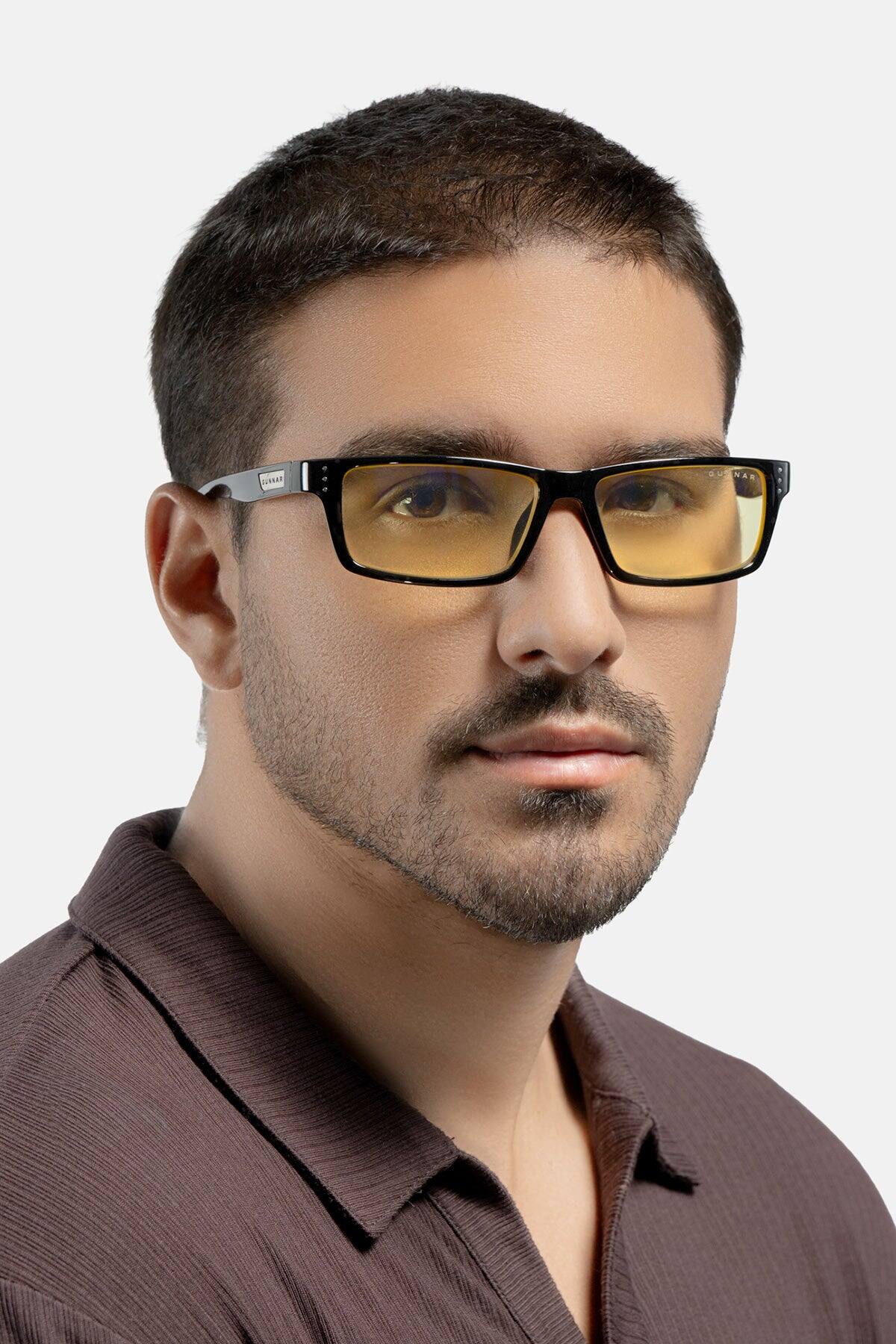 Alt View 2. GUNNAR - GUNNAR Gaming Glasses  -  Cruz, Onyx, Clear Neutral Lens - Blue Light Blocking, Relieve Dry Eye, For Cross Room Veiwing - Onyx.