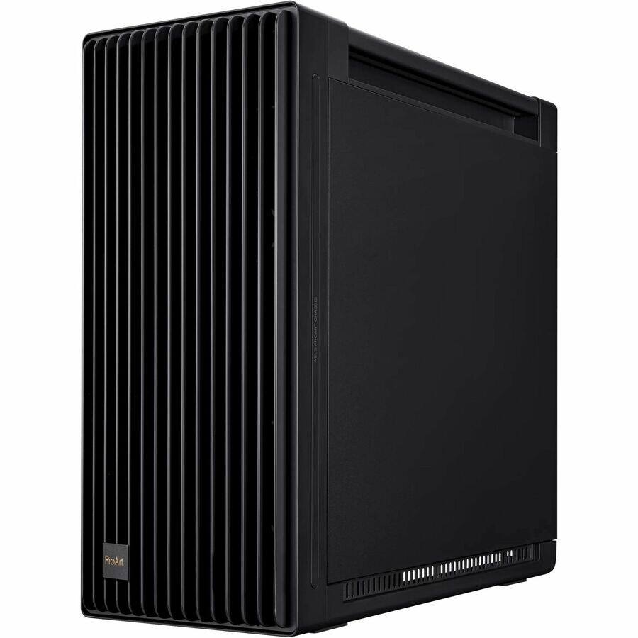 Alt View 3. ASUS - Asus ProArt PA602 - Mid-tower - Black - Tempered Glass - 2 x 200mm, 1 x 140mm Fan(s) Installed - EATX, ATX, Micro ATX - Black.