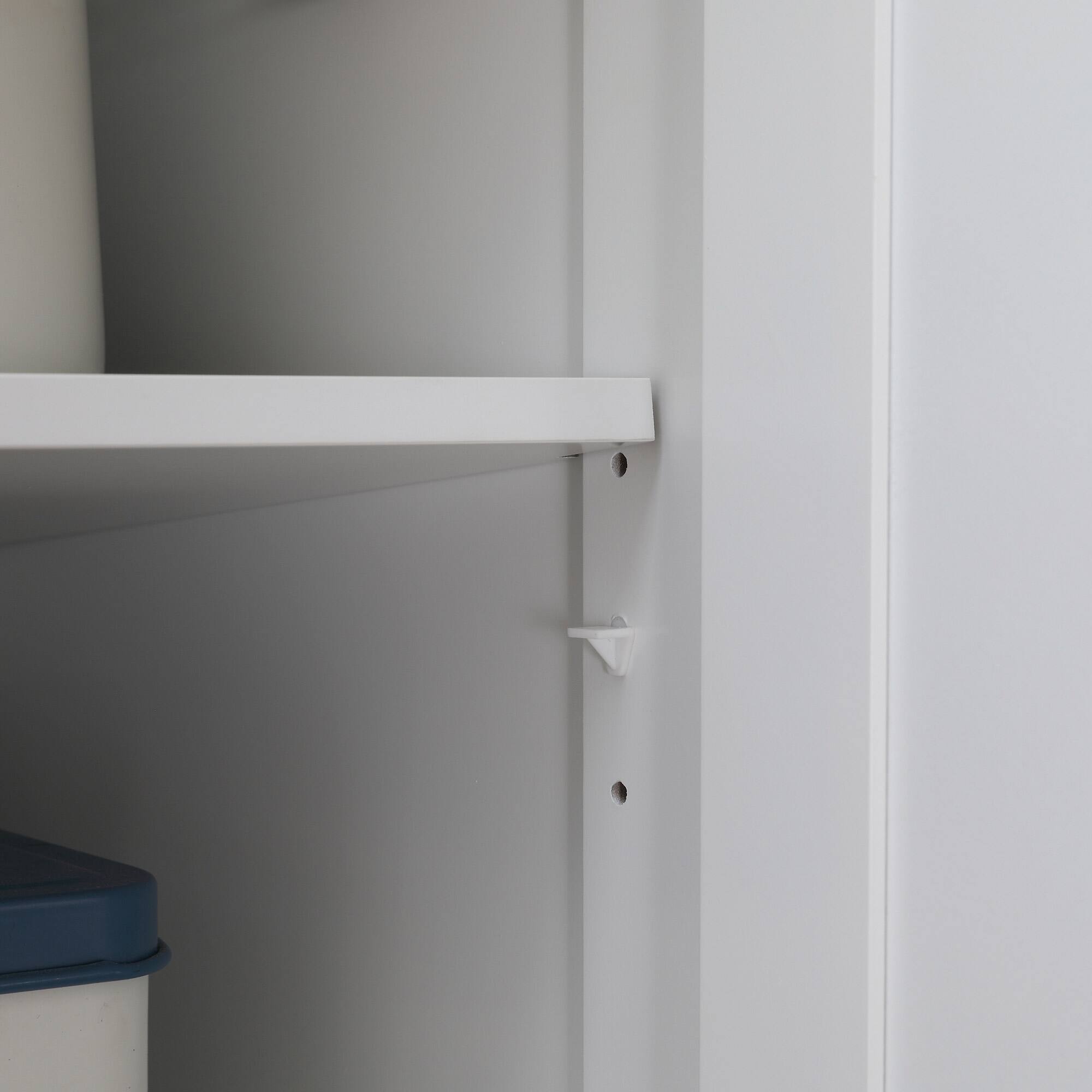 Alt View 8. Homcom - Rolling Kitchen Island Cart with Drop Leaf, Kitchen Cart on Wheels with Rubber Wood Top, 2 Drawers - White.