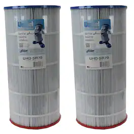 Unicel - UHD-SR70 72 Sq Ft 4 Oz Media Pool Filter Cartridge, 195 Pleats (2 Pack)