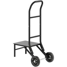 VEVOR - Push-Style Folding Chair Cart, Holds 10 Chairs, 150 lb Capacity - Black
