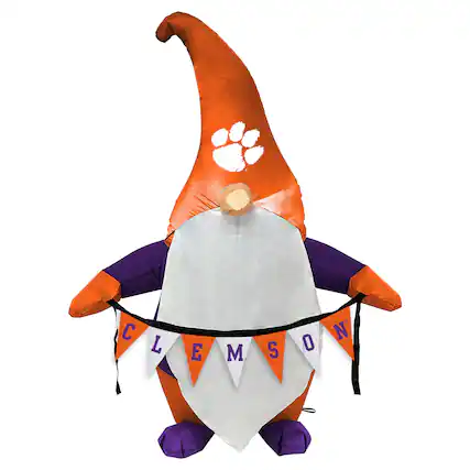 Front. Pegasus - Clemson Tigers Inflatable Gnome - Multicolor.