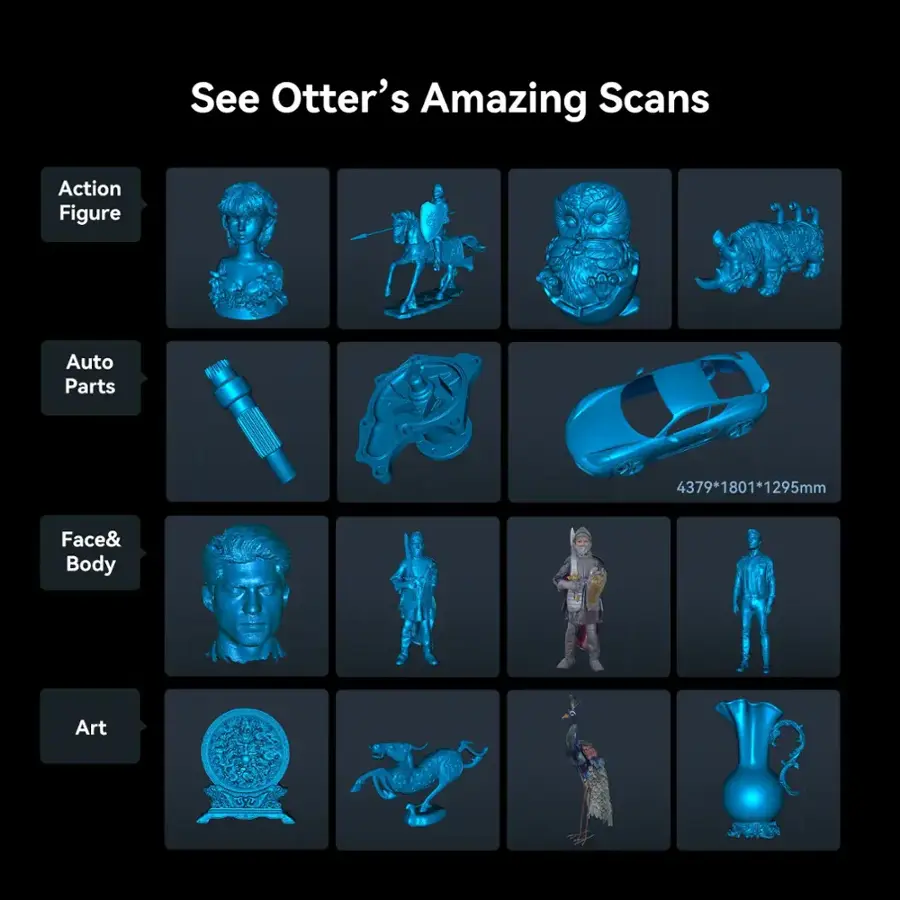 See Otter's Amazing Scans:

1. Action Figure
2. Auto Parts
3. Face & Body
4. Art