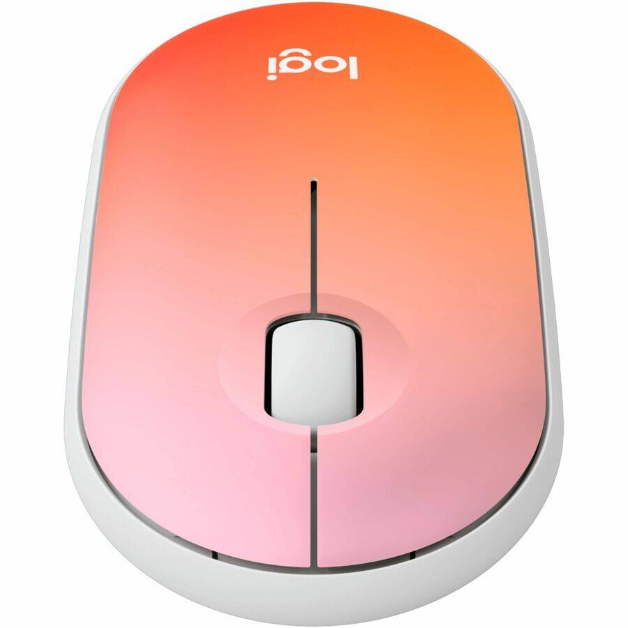 Alt View 3. Logitech - Logitech M340 Mouse - Optical - Wireless - 32.81 ft - Radio Frequency - 2.40 GHz - Tropical Sunrise - USB Type A - 1000 - Tropical Sunrise.