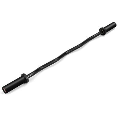 Costway 48''Phosphate Steel Olympic EZ Curl Bar 28mm Grip