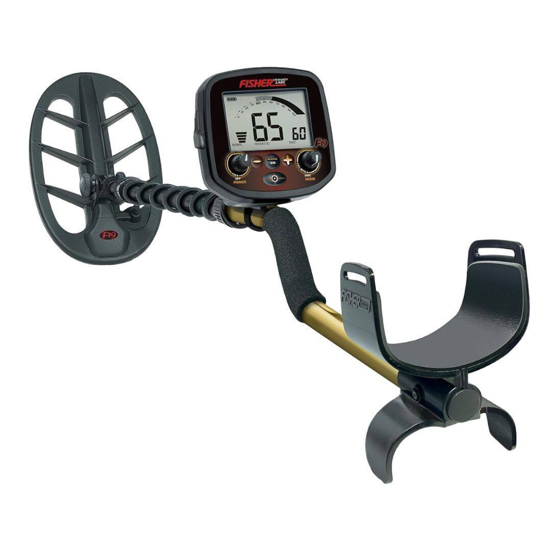 Fisher - F19 Black Metal Detector with 11 Inch Waterproof Searchcoil