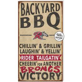 Jardine - Rider Broncs 11'' x 20'' Indoor/Outdoor BBQ Sign - Brown