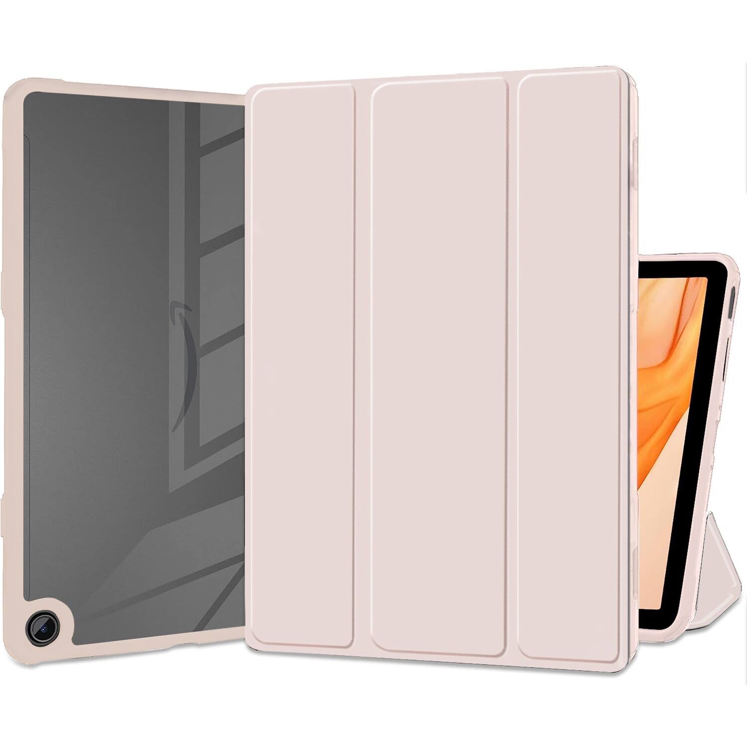 Alt View 11. SaharaCase - AirShield Tri-Fold Folio Case for Amazon Fire Max 11 (2023) - Blush Pink.