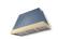 Front. AGA - AGA Euclid 48 x 30 Hood 1200 CFM_Stone Blue_ w. Polished Brass Trim - Stone Blue.