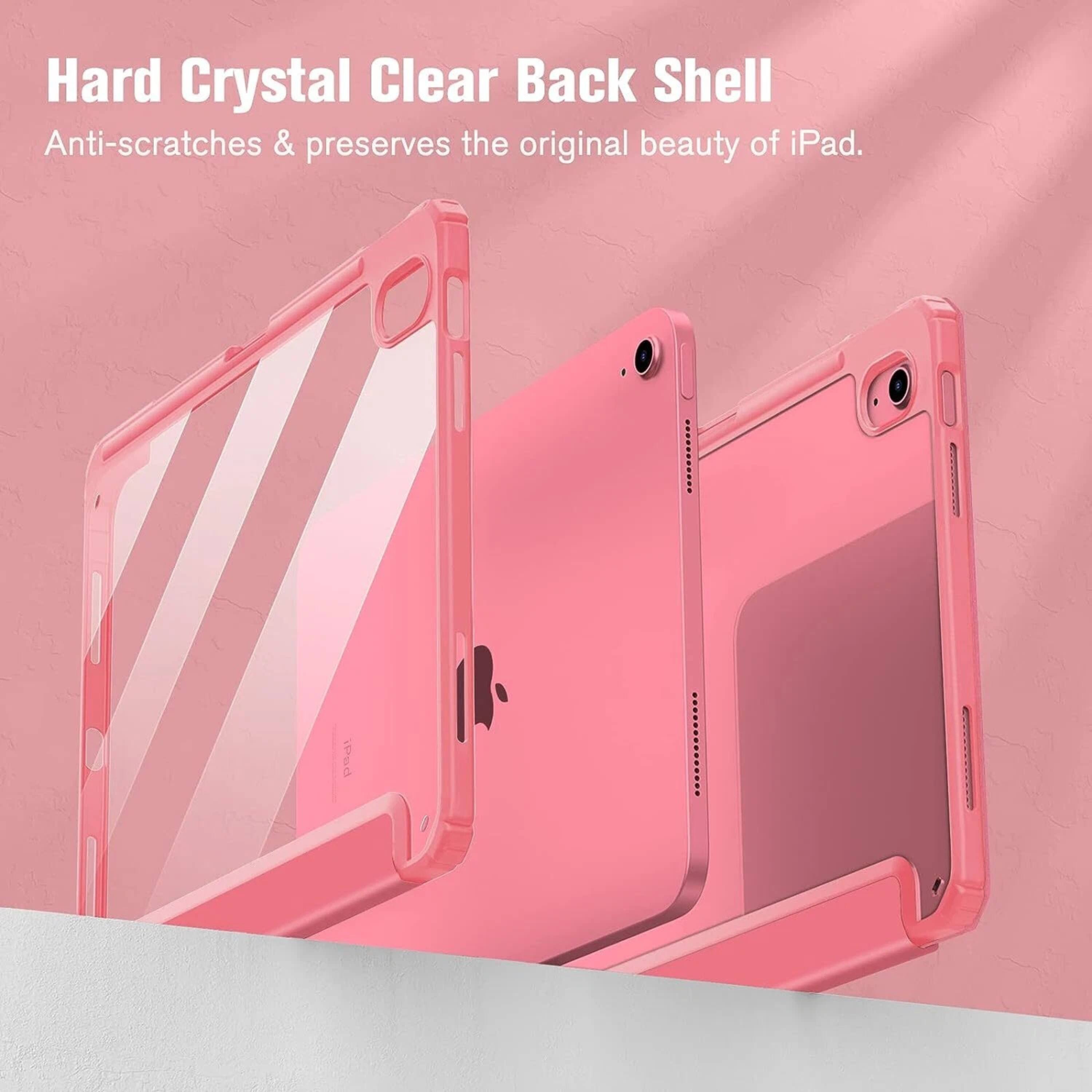 Hard Crystal Clear Back Shell  
Anti-scratches & preserves the original beauty of iPad.