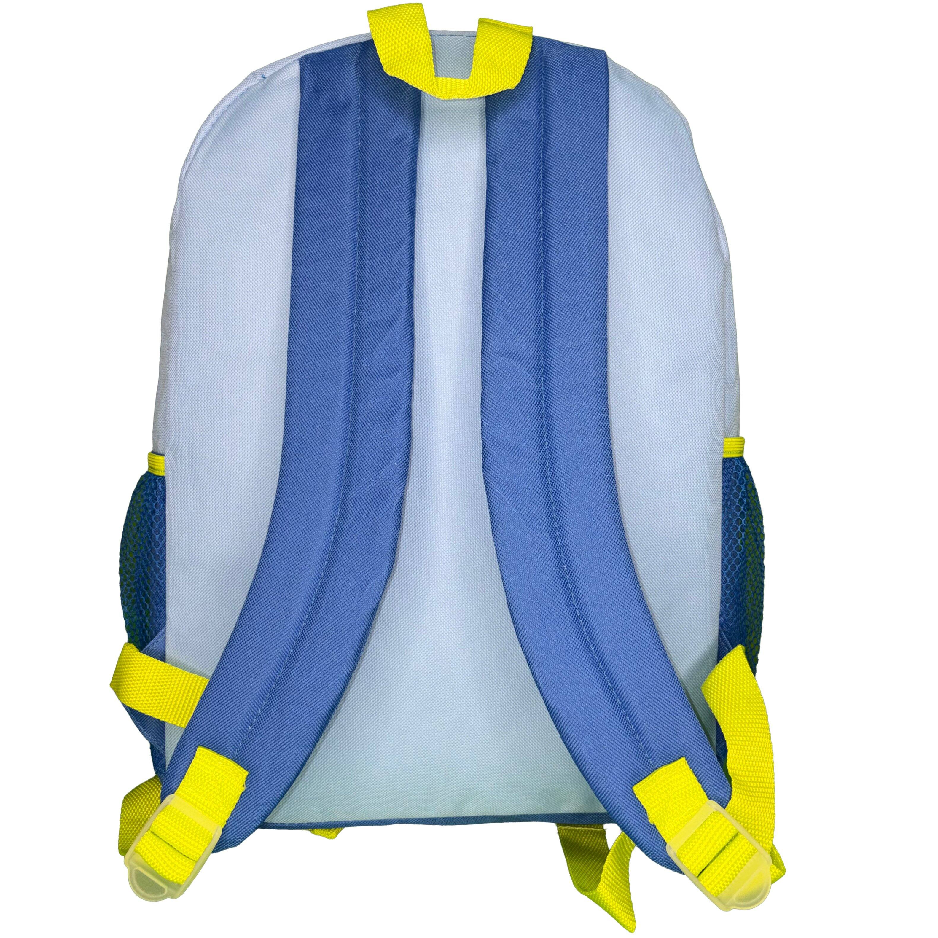 Alt View 5. Disney - Bluey piggybacking Bingo Nylon Blue Kids 16" School Backpack for Girls and Boys ages 3+ - Assorted Pre-Pack.