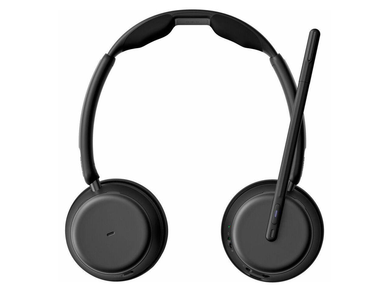Alt View 3. EPOS - EPOS IMPACT 1061T Headset - Stereo - Wireless - Bluetooth - On-ear - Binaural - Circumaural - Noise Canceling - Black.
