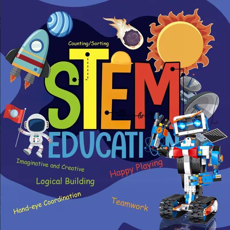 STEM EDUCATION

Counting/Sorting  
Imaginative and Creative  
Logical Building  
Hand-eye Coordination  
Happy Playing  
Teamwork