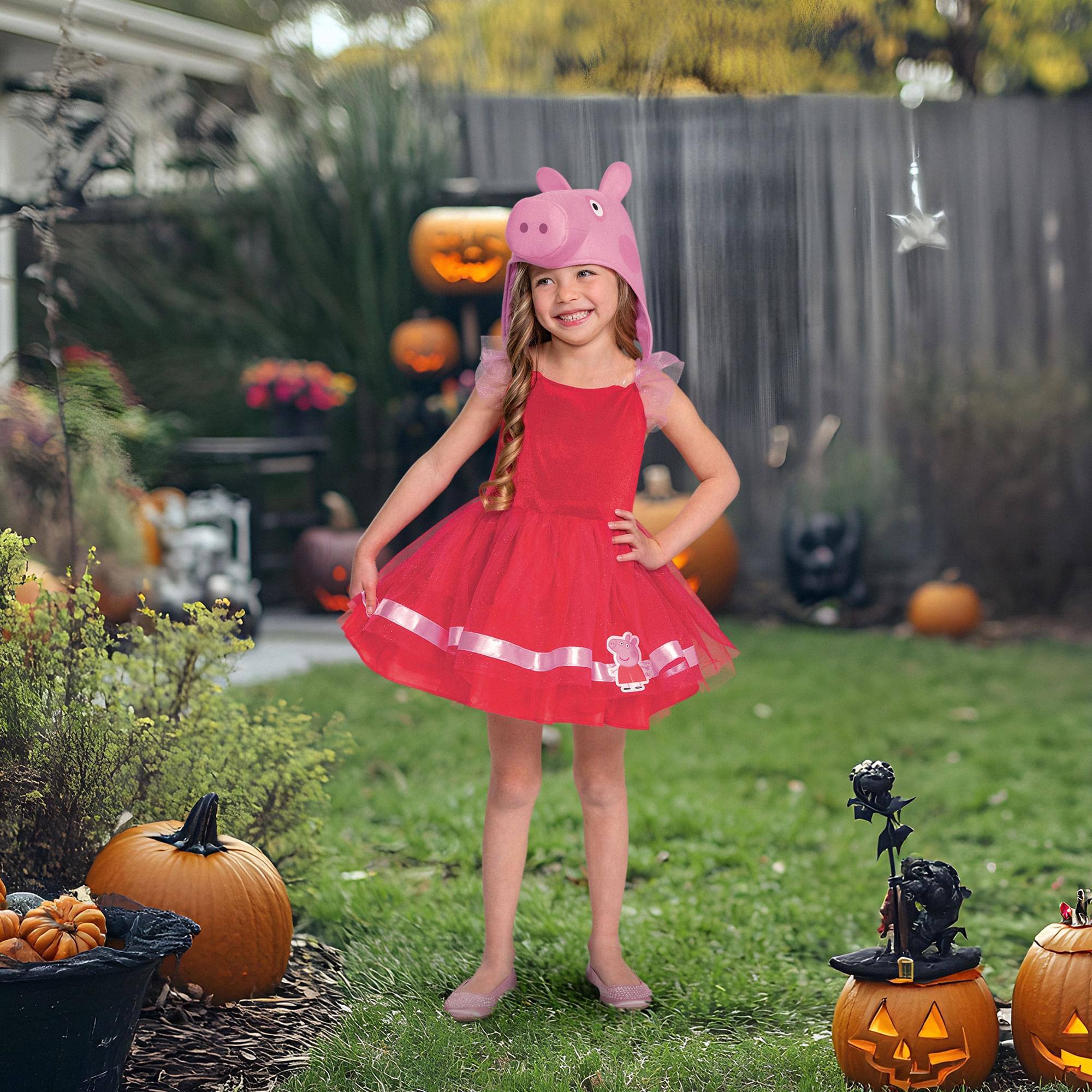 Alt View 4. Disguise - Peppa Pig Tutu Classic Toddler Costume | Small 2T - Multi-Colored.