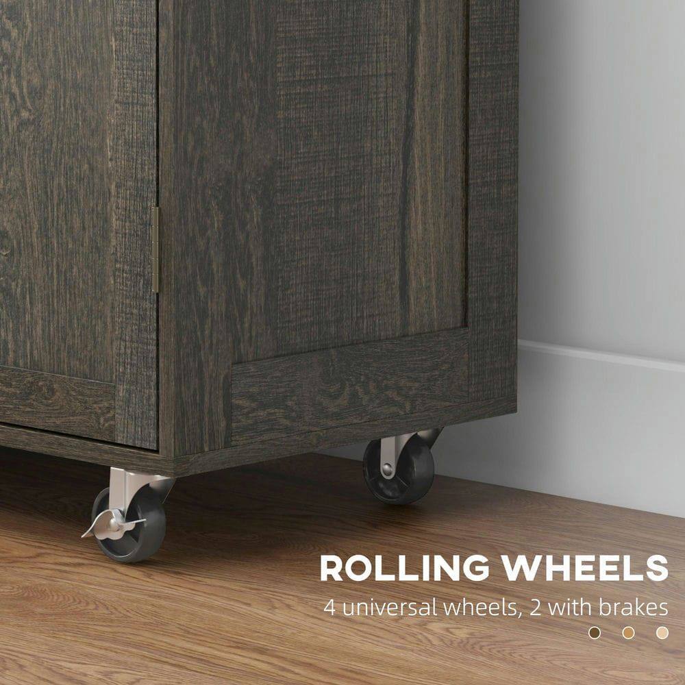 ROLLING WHEELS  
4 universal wheels, 2 with brakes