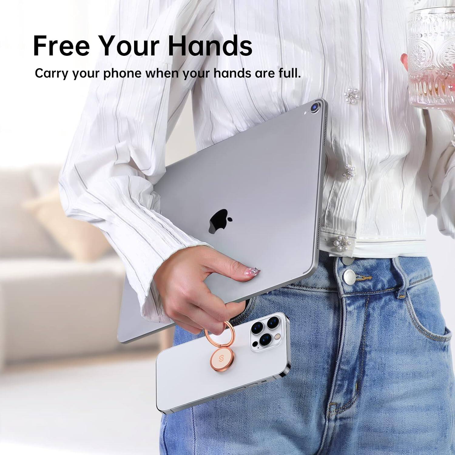 Free Your Hands  
Carry your phone when your hands are full.
