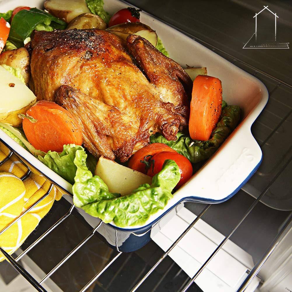 Alt View 1. PARKER SLATER - Ceramic Bakeware Set Rectangular Baking Dish For Oven Lasagna Pans Cooking Kitchen Cake Dinner Banquet And Daily Use ....