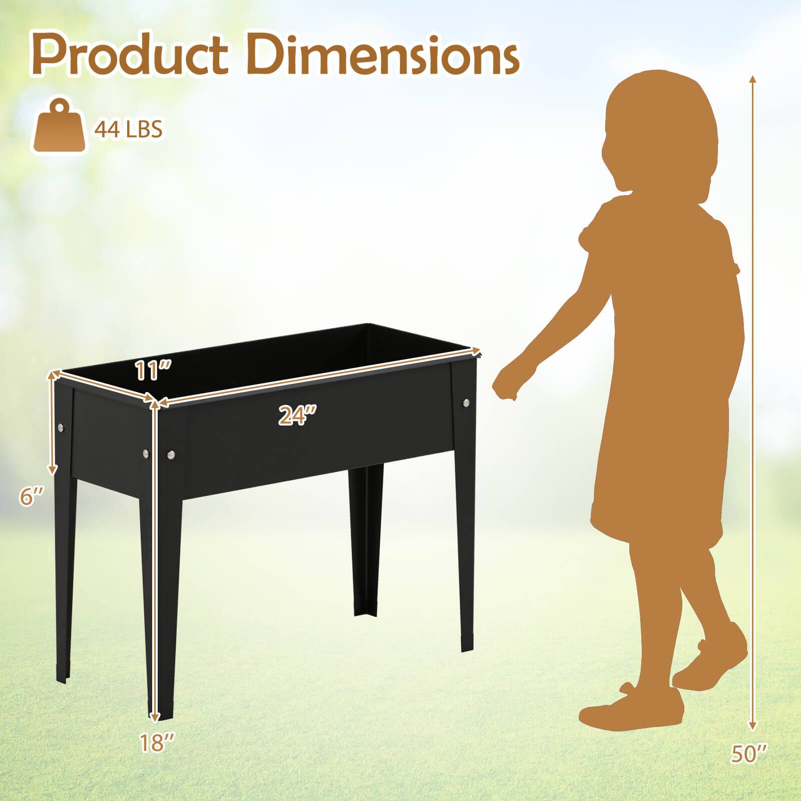 Product Dimensions: 44 LBS, 11" x 24" x 6" x 18" x 50"