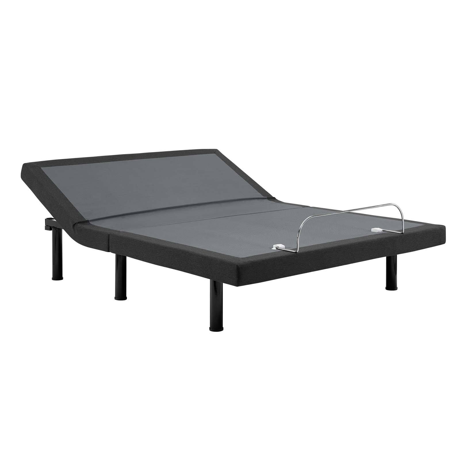 Front. Modway - Transform Adjustable Wireless Remote Queen Bed Base - Gray.