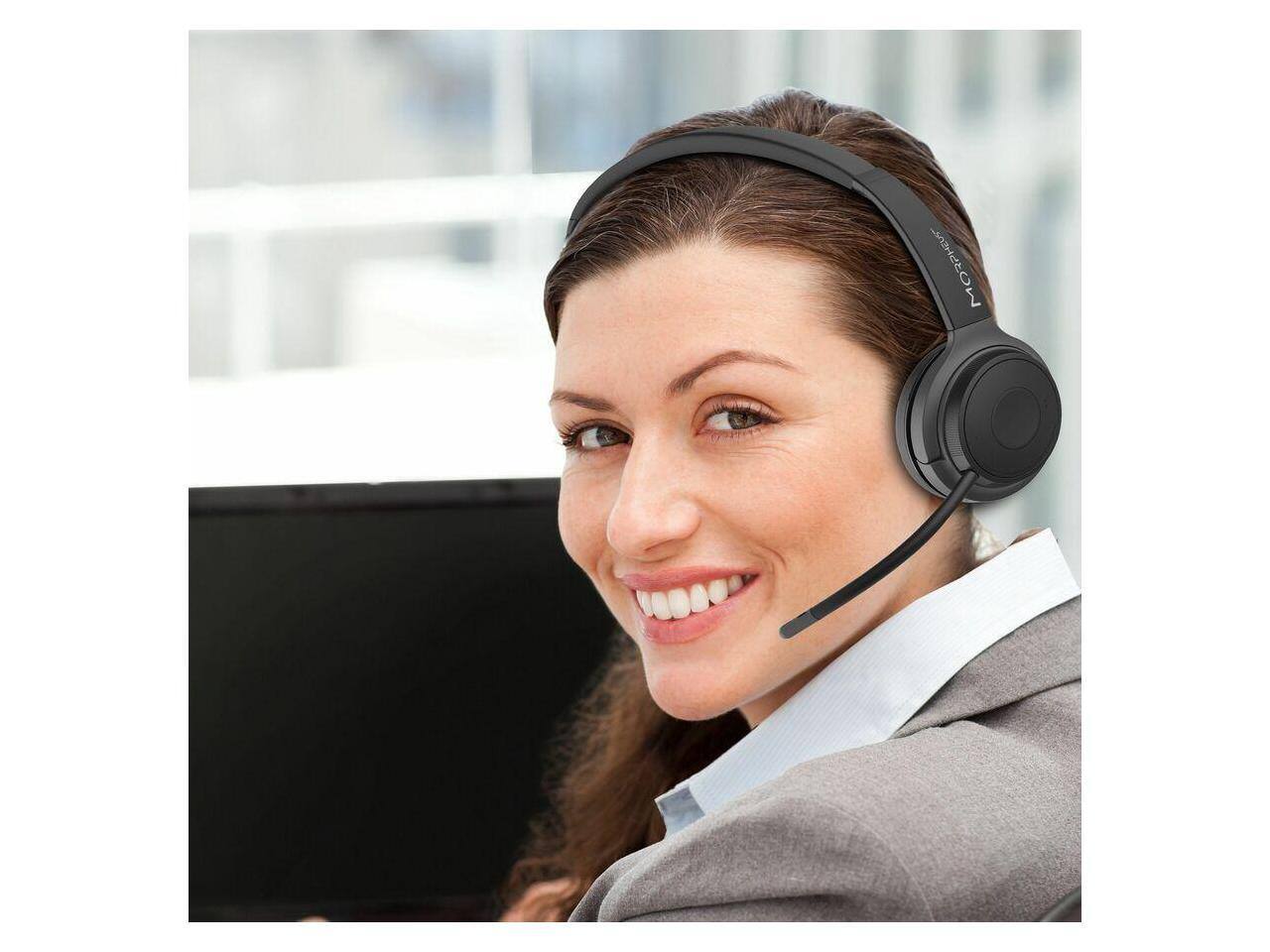 Alt View 6. Morpheus 360 - Morpheus 360 Advantage Wireless Mono Headset with Detachable Boom Microphone HS6200MBT - Comfortable - 32 Ohm - 20 Hz - Black.