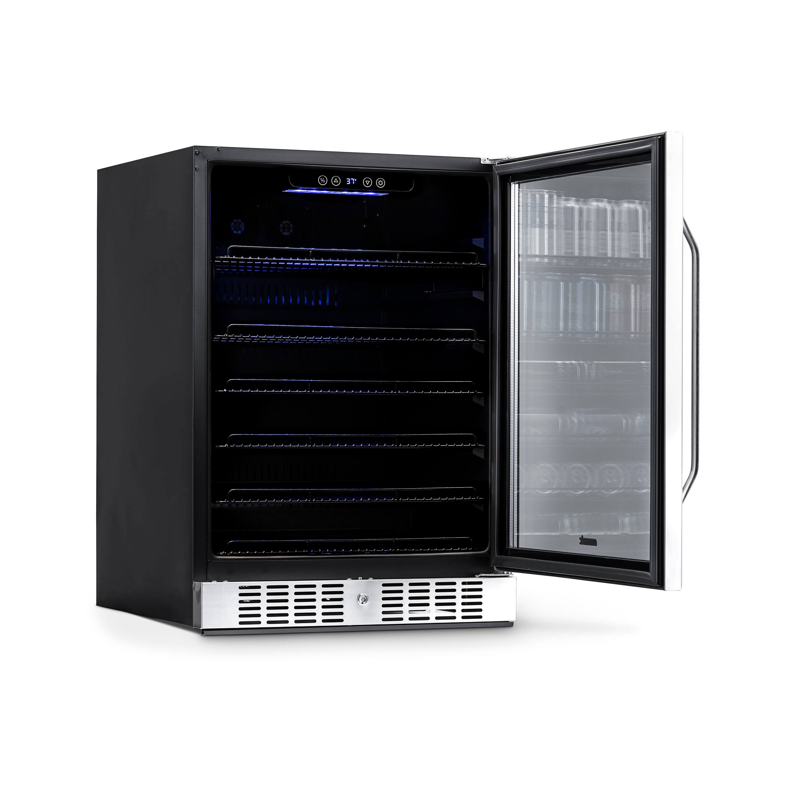 Alt View 15. NewAir - Newair 24” 177 Can Built-In Beverage Cooler with Precision Digital Thermostat and Adjustable Shelves - Stainless Steel.