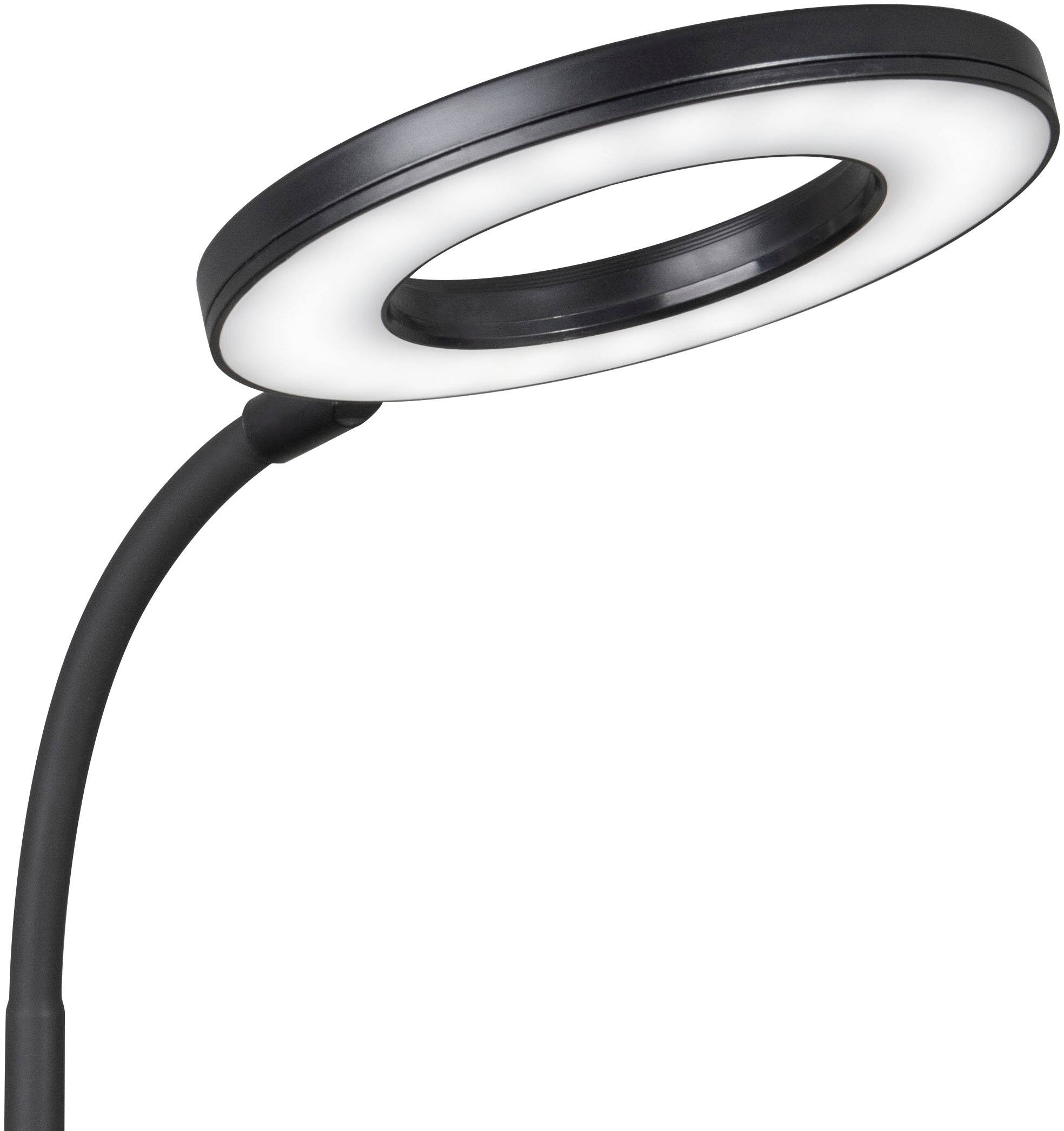 Angle. OttLite - Vibe Rechargeable LED Ring Light - Black - Black.
