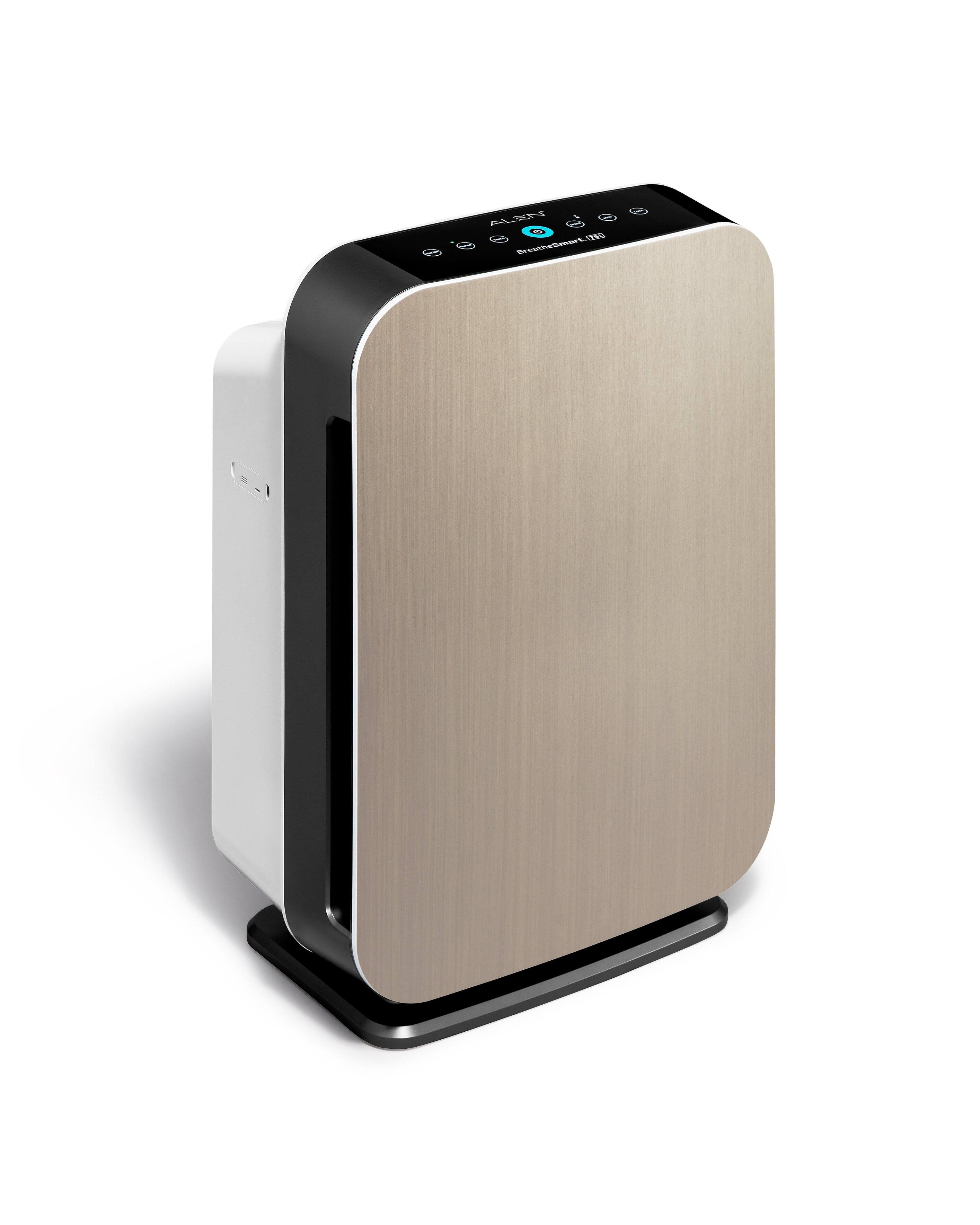 Alt View 14. Alen - BreatheSmart 75i 1300 SqFt Air Purifier with Pure HEPA Filter for Allergens, Dust & Mold - Brushed Stainless.