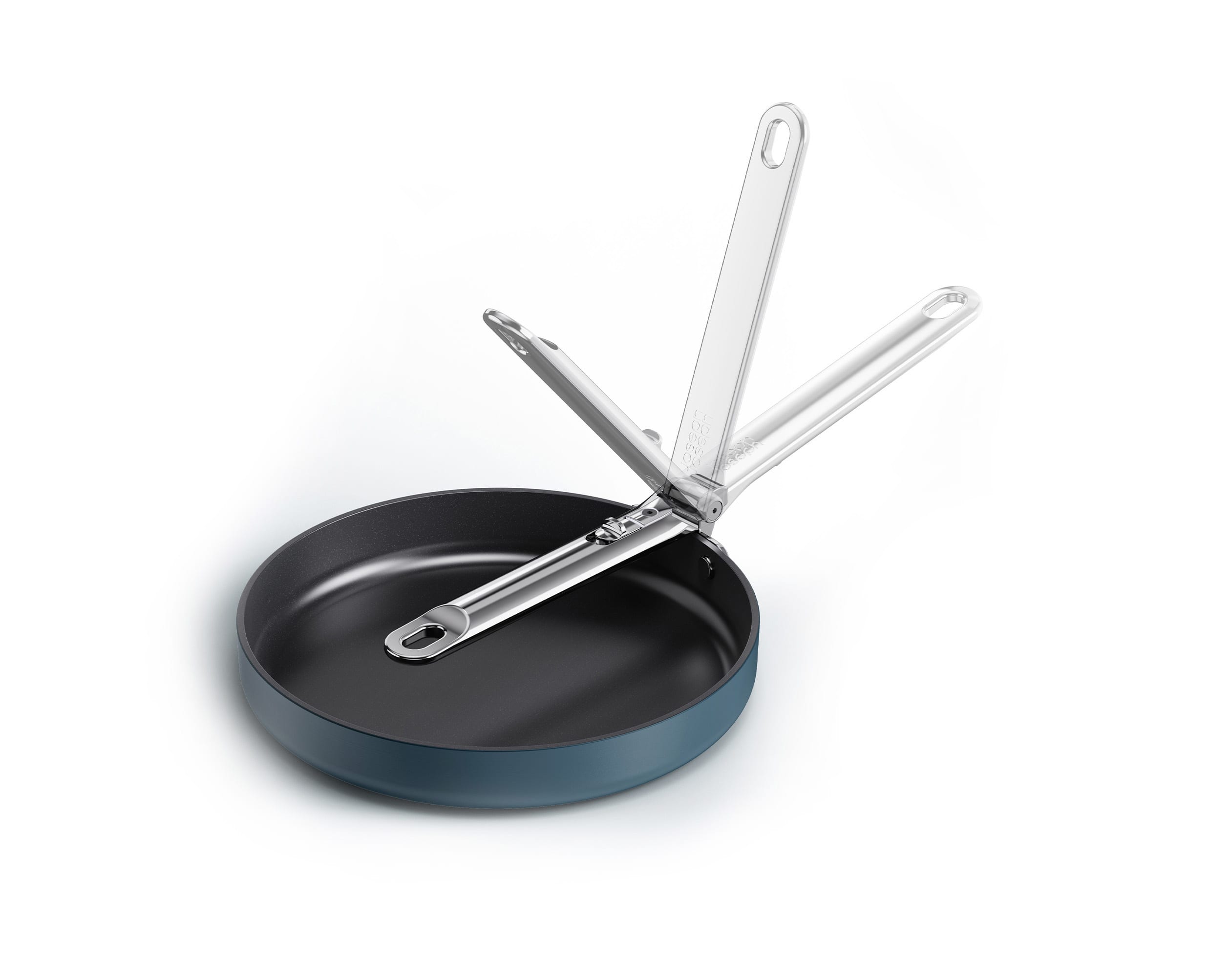 Joseph Joseph - Space Ceramic Non-stick 9.5" Frying Pan with Folding Handle - Blue